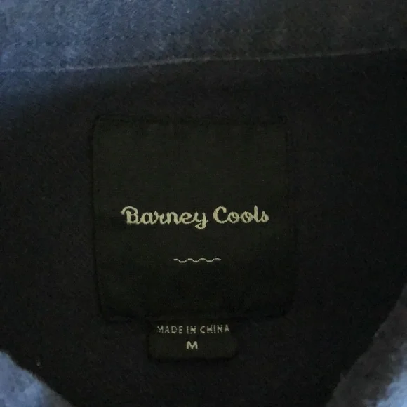 Barney Cools navy blue Flanel shirt with Toucan logo - Picture 4 of 11